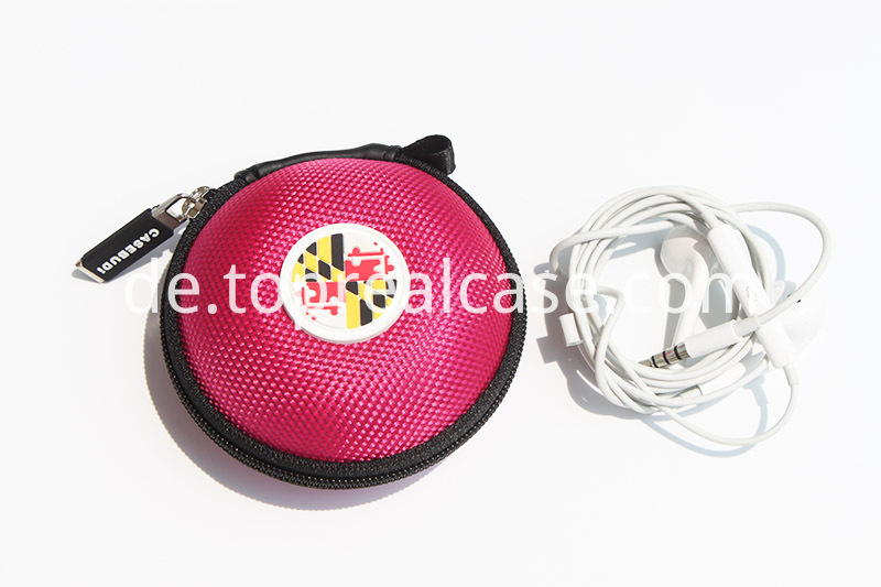 runde Kopfhörerhülle round earphone case